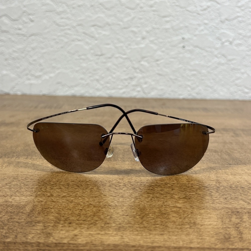 Maui Jim Ka'anapali MJ 501 23 Rimless & Hingeless Titanium - HCL Bronze Lenses